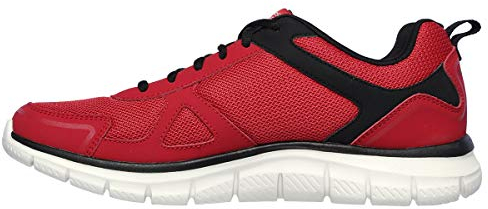 Skechers Herren Trainingsschuhe, Scloric, Rot/Schwarz, Größe 43, rot/schwarz, 44 EU