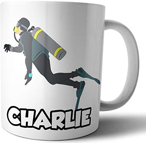 Mug personnalisé – Plongée sous-marine – Cadeau – Anniversaire – Noël – Secret Santa