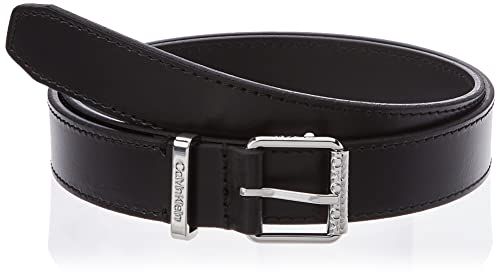 Calvin Klein Damen Must SQR Rollschnalle Gürtel, Ck Black, 95
