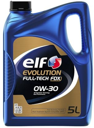 ELF Huile moteur Evolution 0W-30 Huile ACEA C2 Full-Tech FDX 5 L
