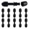 VooGenzek 10 Pezzi 16mm Raccordi per Irrigazione, Adattatore a Dritto per Irrigazione a Goccia, Connettori per Irrigazione, Drip Tubing Connettori Spinati, per Prato, ​Giardin, Nero