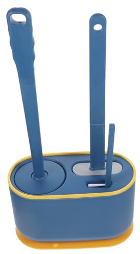 BCOATH Cepillo Inodoro y Escobilla para WC Cepillo De Limpieza De Baño con Estropajo y Soporte