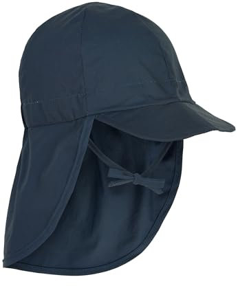 Mikk-line Sonnenhut Baby UV Schutz 50+ | Mütze mit Nackenschutz für Jungen & Mädchen | Atmungsaktiver Schirmmütze Kinder | Verstellbarer Sonnenhut für Outdoor, Garten & Strand