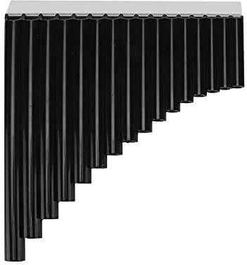 Alomejor Hållbar C -Key Pan Flute med en Kartongväska för Barn, Vuxna och Nybörjare Har en Användarmanual och en Shoppingväska (Svart)