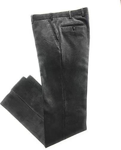 Pantalone Velluto, Duca Visconti di Modrone Elasticizzato (Grigio, 50)