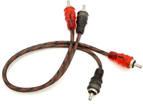 1ft 2-Channels Male-to-Male Twisted Pair OFC RCA Interconnect Cable