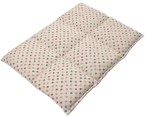 Saco térmico para la espalda - Almohada térmica para microondas y horno - (40x30cm algodón orgánico de lunares con 6 compartimientos, semillas de grosella)