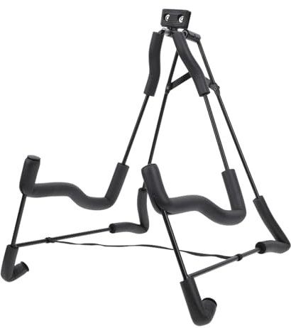 Toyvian Folding Guitar Stand Guitar Case Stand Electric Guitar Holder Guitar Storage Rack Guitar Case Rack Guitar a Frame Stand Folding Bracket Bass Support Rack Hook Rack Sponge Thicken