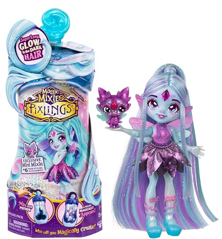 Magic Mixies - Pixlings Deluxe Pack Flyt the Dragonfly Pixling Now with Shimmer Reveal!Create and Mix A Magic Potion that Magically Reveals A Beautiful 16.5 cm Pixling Doll