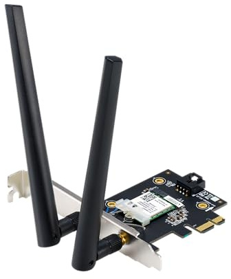 ASUS PCE-BE6500 BE6500 Tri Band PCI-E WiFi 7 (802.11be). Bluetooth 5.4, WPA3 Network Security, OFDMA and MU-MIMO, MLO, Win 11 only