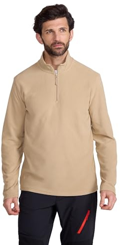 Mountain Warehouse Camber II Mens Half-Zip Fleece Jumper | Lightweight, Breathable Anti-Pill Mens Top with Microfleece for Warmth & Comfort, Ideal for Layering & Everyday Casual Wear