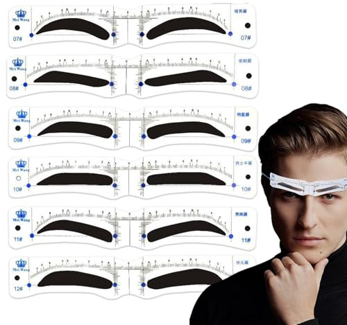 Plantillas Para Cejas - Plantilla Para Cejas De Precisión | Plantilla De Cejass Para Principiantes, Patrón De Amigable Para Principiantes, Herramientas De Modelado De Para Hombres Perezosos
