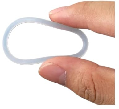 1mm Vit Silikontätningsring OD3-40mm Gummiisolering Form Tätning O-ring Tätningar(OD 7.5mm (50Pcs))