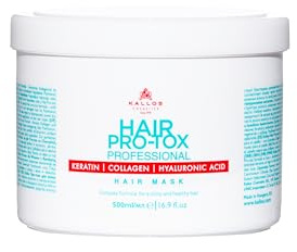 Kallos Pro-Tox Haarmaske mit Keratin, Kollagen und Hyaluronsäure 500 ml