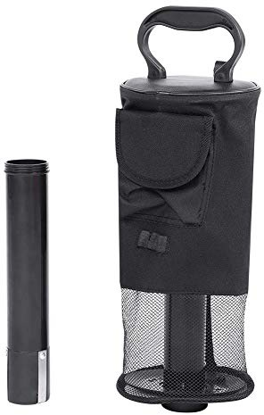 Golf Portable Shag Bag, Golf Ball Pick Up Nylon Bag Plastic Tube Golf Ball Retriever for Golf Training Golf Grabber Tool(black) Golfclubbag Golf Golfclubbag Golf Toysandgames Golf