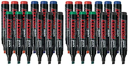 Blister markör uni PROCKEY, 3–6 mm kil (24-pack sorterad)
