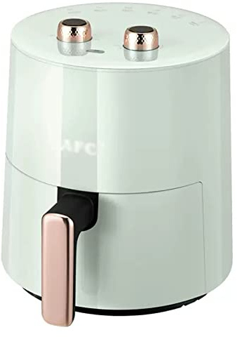 Hushållsluftfritös Oljefri Luftfritös 3,7L Icke-visuell Fritös Luftfritös Med Lätt Fett Dubbel Vred[Energiklass A+++] (Color : Green, S : 3.7L)