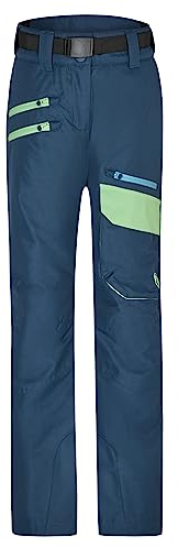 Ziener Mädchen Aileen Ski-Hose Schnee-Hose | wasserdicht warm PFC frei, hale navy stru, 152