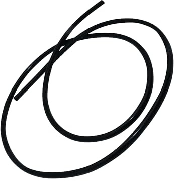LAVMHAB Silikon dammsugarslang 5 mm ID 11 mm OD 3 mm väggtjocklek 1,5 meter (4,9 fot), vakuum silikonrör för motor (svart)