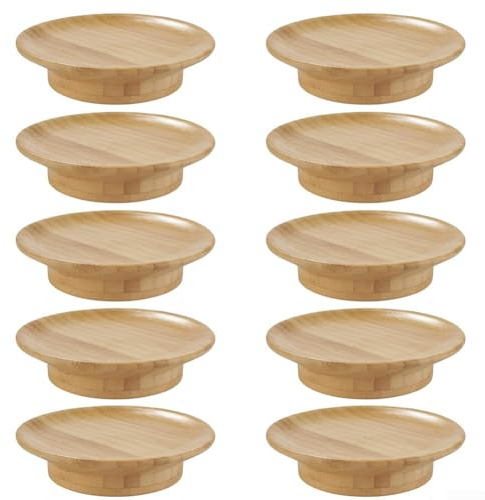 HEBEOT 10 copas de vino de madera para charcutería, copas de vino, decoración para aperitivos, postres, hogar, restaurantes y bares (10 unidades)
