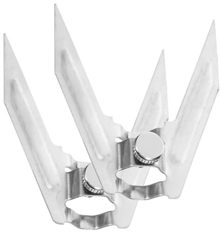 MAGICLULU 2pièces Lot De Fourchettes Acier Inoxydable Pour Rôtissoire Rotative Fourchettes à Viande Et Poulet Pour Barbecue Maison Et Grillades Accessoires De Cuisine Pour Rôtir Uniformément