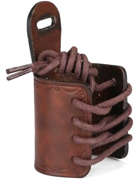 TOURBON Leather Sling Loop No Drill Gun Strap Attachment, Adjustable Holster Barrel Mount Forend Cuff for Rifle Shotgun