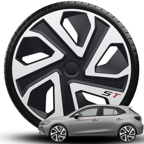 Radkappen Radblenden ST PRO Silver Black 13 14 15 16 17 18 19 Zoll NEU (15 Zoll)