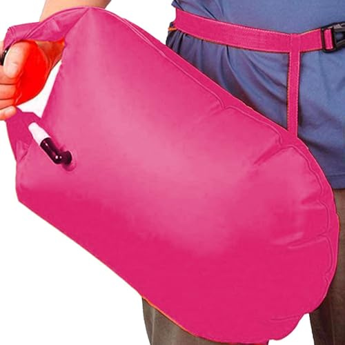 Bouée De Natation – PVC | Flotteur Haute Visibilité Sécurité Eau Libre | Remorquage Gonflable avec Ceinture Réglable pour Entraînement Mer Piscine Signalisation Protection