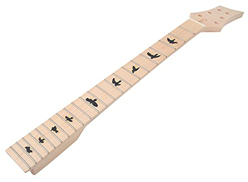 CHICIRIS Gitarrhals i lönnträ, Byte Av Gripbräda för Elgitarr med 22 Grepp med Justering Av Trussstav, för Delar Till Elgitarr