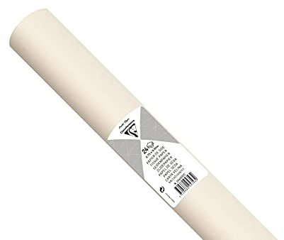 Clairefontaine Maildor - Rollo de papel de seda, 18 g, 50 x 70 cm, 24 hojas, color marfil