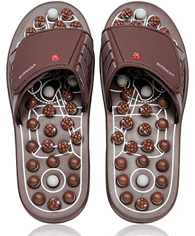 BYRIVER Blood Circulation Foot Massager for Healthy Leg Feet, Cold Leg Therapy Massage Tools, Healthcare Slippers Sandals Shoes, Gifts for Elderly Men Women Mom Dad (03XL)