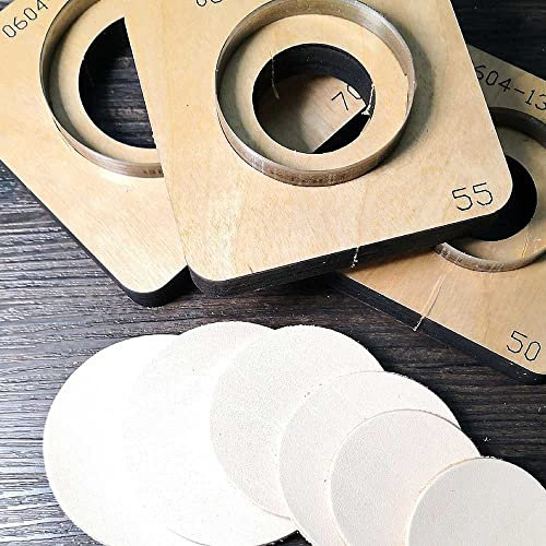 1pc Bricolage Cuisinière Cuisine Cuft Cuft Tapis Mat Die Couteau Couteau Moule Dia 30/40/50/60 / 70/80 / 90 / 100mm Machine à Main Tool Punch Tool Toot Ensemble de Lame de Lame d'acier Die Coupe Ron