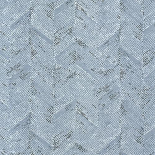 VaryPaper Peel and Stick Blue Faux Grasscloth Wallpaper 40cmx200cm Denim Blue Textured Fabric Contact Paper Sticky Back Plastic Stick on Wallpaper for Living Room Bedroom Cupboards Furniture Wrap