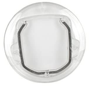 BESPORTBLE Pc Haustiertür Rund Aus Stabilem Pc Material Mit Magnetverschluss Einfach Zu Montierende Katzenklappe Für Innen Außentüren Robuste Katzentür Für Ausgang Von Katzen Und Kleinen Hund