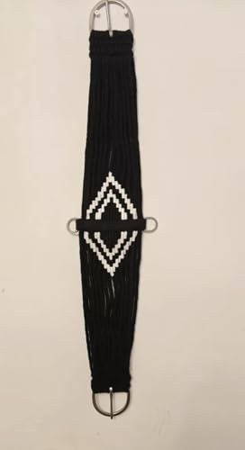 Soft Western Saddle Girth Cinches Brand New Vegan 24-38 (Black 36)