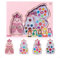 MIXEL Kids Makeup Kit Toys For Girls, Princess Shape Kit, Vibrant Color, Compact And Portable, Fun And Educational, For Kids,