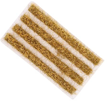 CORHAD Modèle De Bande De Gazon Statique pour Rizière, Bande Enherbée Miniature 1:87, Plastique Solide, Décor De Table De Sable pour Maquette Agricole, Usage DIY, Présentation Micro-Paysage