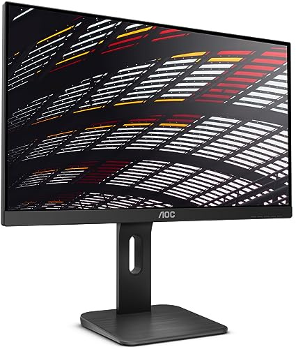 AOC X24P1 USB Hub Monitor 24 pollici WUXGA, 60Hz, IPS, 4ms GtG, altezza regolabile, Speakers,TBC, (1920x1200 HDMI 1x 1.4 DP 1x 1.2) nero
