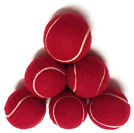 Kalindri Sports Premium Heavy Cricket Lot de 6 balles de Tennis Rouge