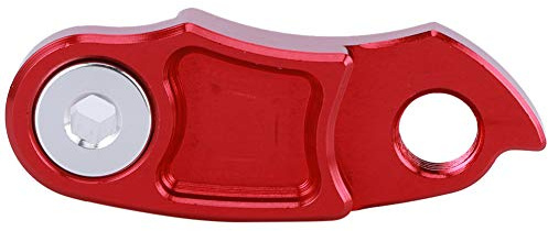 Keenso Bicycle Tail Hook, Bike Rear Derailleur Hanger, Aluminium Alloy, Extension, Red, for Mountain Bikes, City Rides, Commuting, and Maintenance