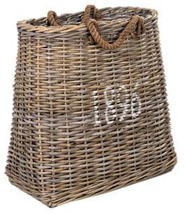 Vintage-Line Rattankorb 1896 - Naturrattan Geflecht - Tragegriffe - Brown - Korb - Rattan Aufbewahrungskorb - Home Decor