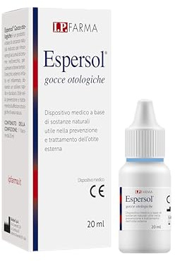 IP FARMA® Espersol Gocce otologiche 20 ml - Dispositivo medico a base di sostanze naturali utile nella prevenzione e trattamento dell’otite esterna