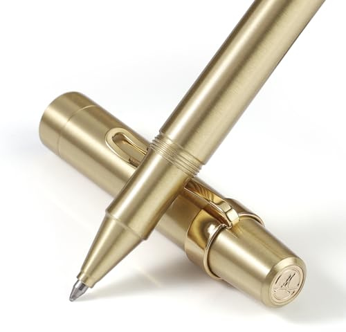 Luxus Rollerball Stift, 24k Gold Trim, Edle Und Elegante Designs, Schneider Tinte Refull, Beste Roller Kugelschreiber Geschenk Set Für Männer Und Frauen, Professional, Executive Office (Gold Gehäuse)