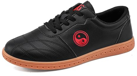 ForceRoute Tai Chi Wu Shu Kung Fu Scarpe,Scarpe Taekwondo,Scarpe da Taekwondo Sport Boxe,Scarpe da Karate Kung Fu Tai Chi,Uomo e Donna,Unisex,Traspirante,Antiscivolo,Leggere,per Wushu Yoga