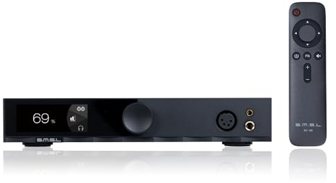 S.M.S.L H400 Hi-Res Headphone Amplifier 1000mW x 2 Hi-Fi Audio Fully Balanced 3 Speed Gain Control Hi-End Preamp High Output Power 15W/16Ω 7.5W/32Ω 4.4mm/XLR/6.35mm (Black)