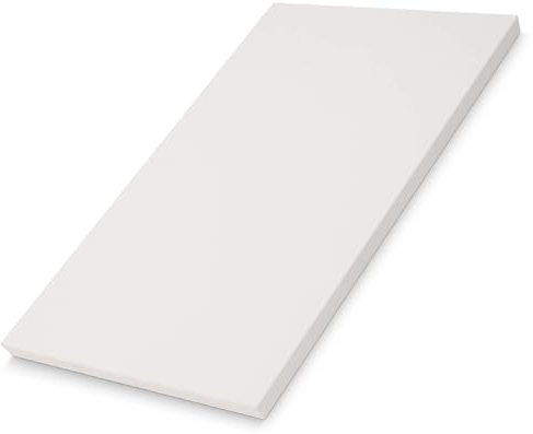 Hausfux Tischplatte nach Maß - 2,5 cm Starke Spanplatte mit ABS-Kante - individueller Zuschnitt - Made in Germany (ICY White, 120 x 60 cm)