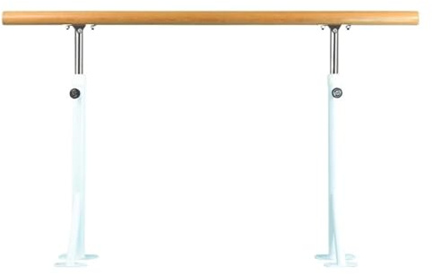 DJSKLDF Barra Ballet Barras de Entrenamiento Ajustables en Altura Barra Baile elástica para Danza(White 2.5m)
