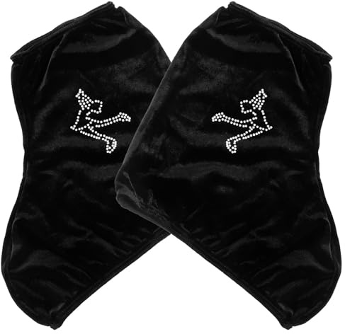 LRXIYODE Protections élastiques pour Patins à Glace et à roulettes en Polyester, Protection extérieure, Taille 8.27 x 6.69 Pouces, Accessoire Pratique, pour garçons et Filles, pour