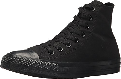 Converse All Star Hi Trainers Black Mono Canvas - 3 UK