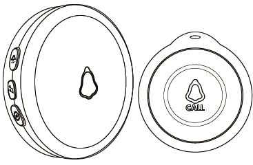 VEGATON Timbre inalámbrico Exterior con 1 Receptor, Timbres para Puerta, Impermeable IP55, 58 Melodías, 2 Modos de Ajuste de Tono, 3 Modos de Alarma, Negro